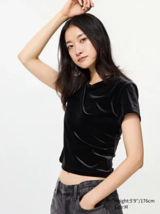 Women’s Soft Velour Mini T-Shirt