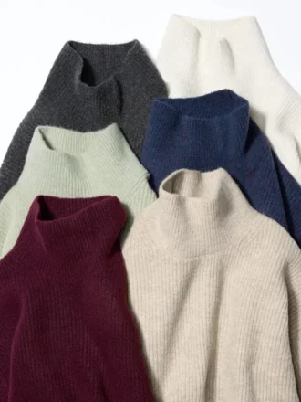 Women’s Souffle Yarn Sweater | High Neck