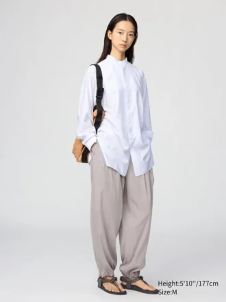 Women’s Stand Collar Shirt | Long Sleeve