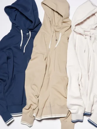 Women’s Sweat Full-Zip Hoodie (Stripe)