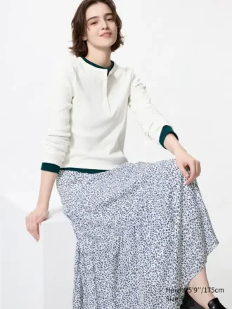 Women’s Tiered Maxi Skirt | Printed