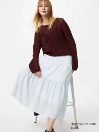 Women’s Tiered Maxi Skirt | Stripe