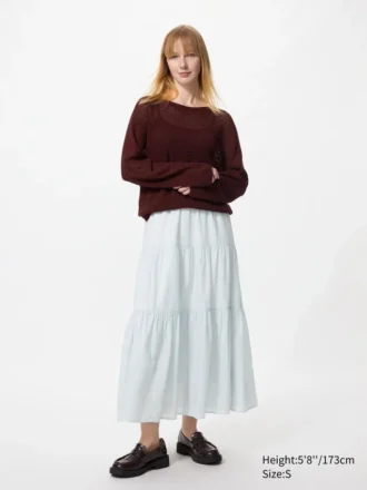 Women’s Tiered Maxi Skirt | Stripe