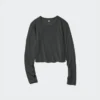 Women’s Ultra Stretch Airism Cropped T-Shirt | Long Sleeve