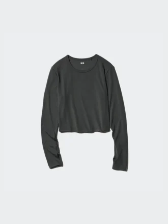 Women’s Ultra Stretch Airism Cropped T-Shirt | Long Sleeve