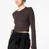 Women’s Ultra Stretch Airism Cropped T-Shirt | Long Sleeve