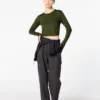 Women’s Ultra Stretch Airism Cropped T-Shirt | Long Sleeve