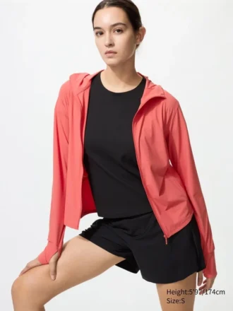 Women’s Ultra Stretch Airism Uv Protection Full-Zip Hoodie