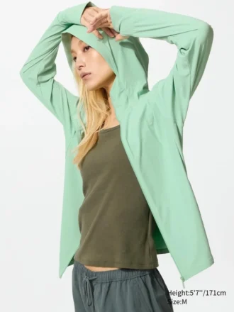 Women’s Ultra Stretch Airism Uv Protection Full-Zip Hoodie