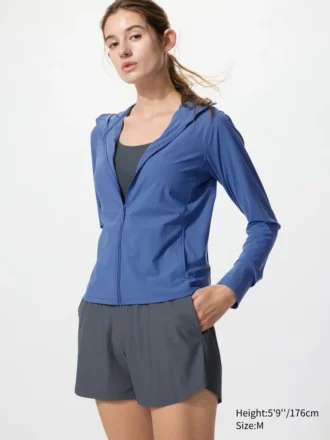 Women’s Ultra Stretch Airism Uv Protection Full-Zip Hoodie