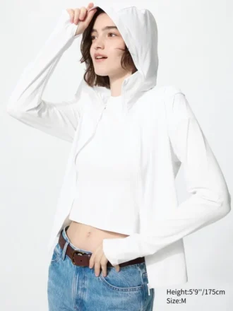 Women’s Ultra Stretch Airism Uv Protection Full-Zip Hoodie