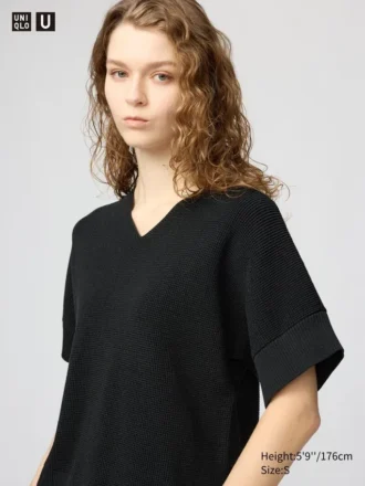 Women’s V-Neck Sweater | Short Sleeve