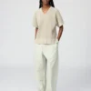 Women’s V-Neck Sweater | Short Sleeve