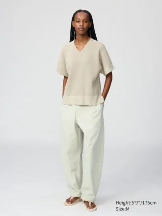 Women’s V-Neck Sweater | Short Sleeve