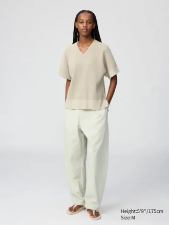 Women’s V-Neck Sweater | Short Sleeve
