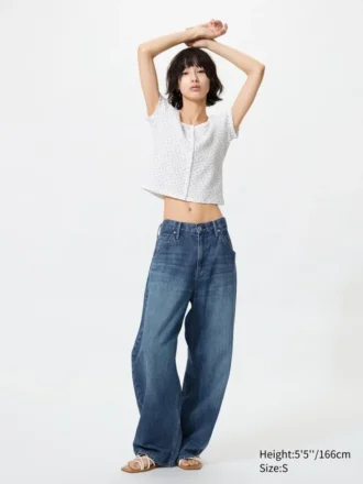Women’s Waffle Full Open Mini T-Shirt | Pattern