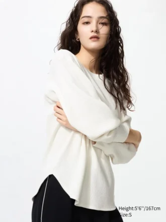Women’s Waffle T-Shirt | Long-Sleeve