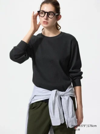 Women’s Waffle T-Shirt | Long-Sleeve
