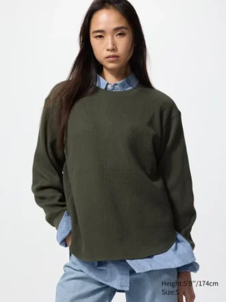 Women’s Waffle T-Shirt | Long-Sleeve
