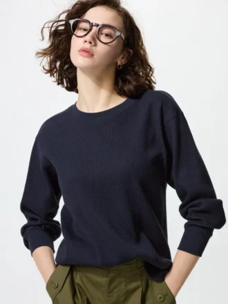 Women’s Waffle T-Shirt | Long-Sleeve