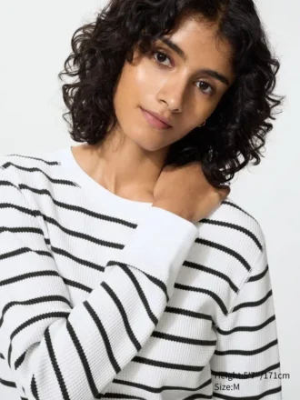 Women’s Waffle T-Shirt | Striped