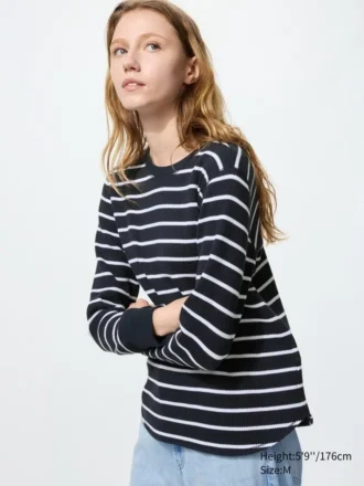 Women’s Waffle T-Shirt | Striped