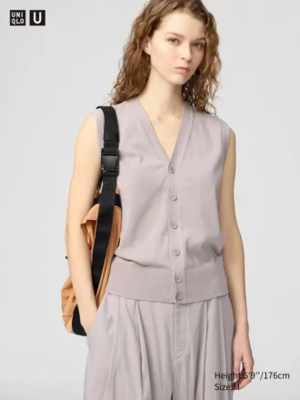Women’s Washable Button Down Knitted Vest