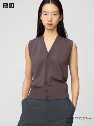 Women’s Washable Button Down Knitted Vest
