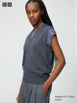 Women’s Washable Button Down Knitted Vest
