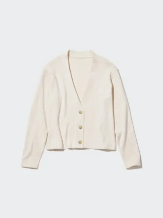Women’s Washable Knit Ribbed Cardigan