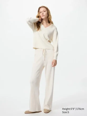 Women’s Washable Knit Ribbed Polo Sweater