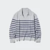 Women’s Washable Knit Ribbed Polo Sweater | Striped