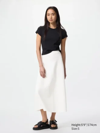 Women’s Washable Milano Ribbed Flare Skirt
