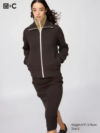 Women’s Washable Milano Ribbed Full-Zip Cardigan