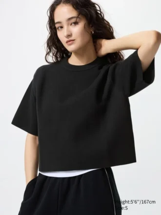 Women’s Washable Milano Ribbed Sweater | Short Sleeve
