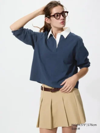 Women’s Washed Cotton Polo Shirt